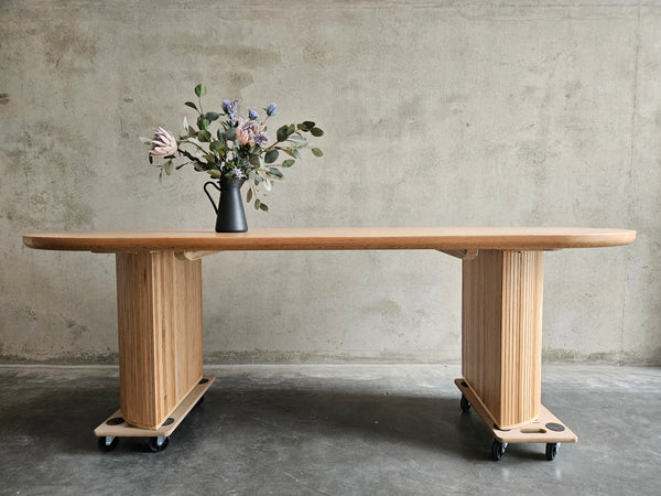 Solid American Oak dining table